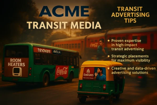 Discover the top 5 transit advertising companies in India driving outdoor innovation through buses, metros, cabs, and digital OOH.