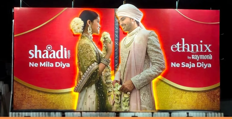 Love Meets Fashion: Ethnix by Raymond and Shaadi.com Unite in Creative Billboard Campaign