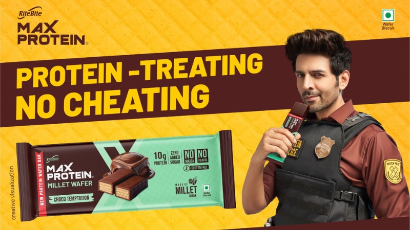 RiteBite Max Protein millet wafer protein bars combine millets and protein to meet modern smart snacking needs.