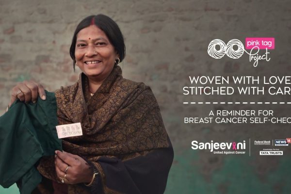 Sanjeevani Pink Tag Project campaign encourages early breast cancer detection through daily clothing reminders.