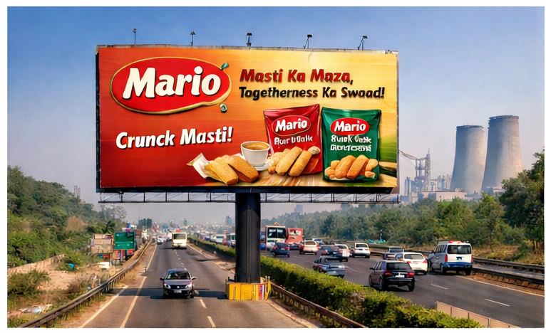 Mario Rusk billboards in Bathinda