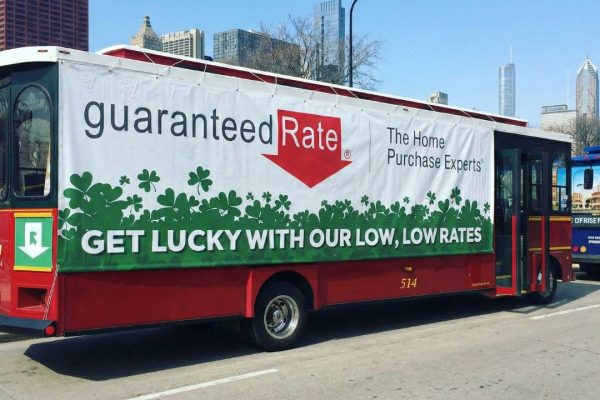 Chicago bus wrap advertising